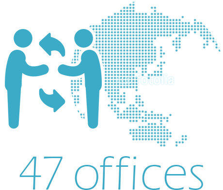 More than 45 offices